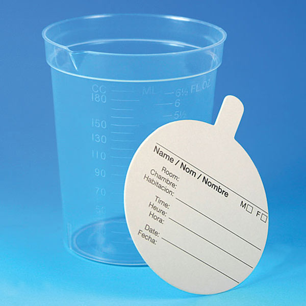 GLOBE SCIENTIFIC Specimen Container with Pour Spout 6.5 oz