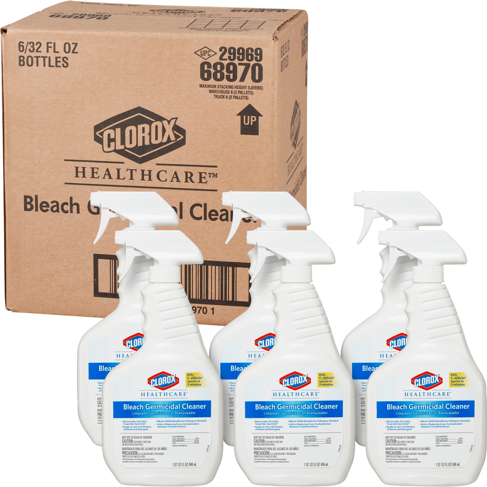 Clorox Healthcare Bleach Germicidal Cleaner Trigger Spray 32 oz