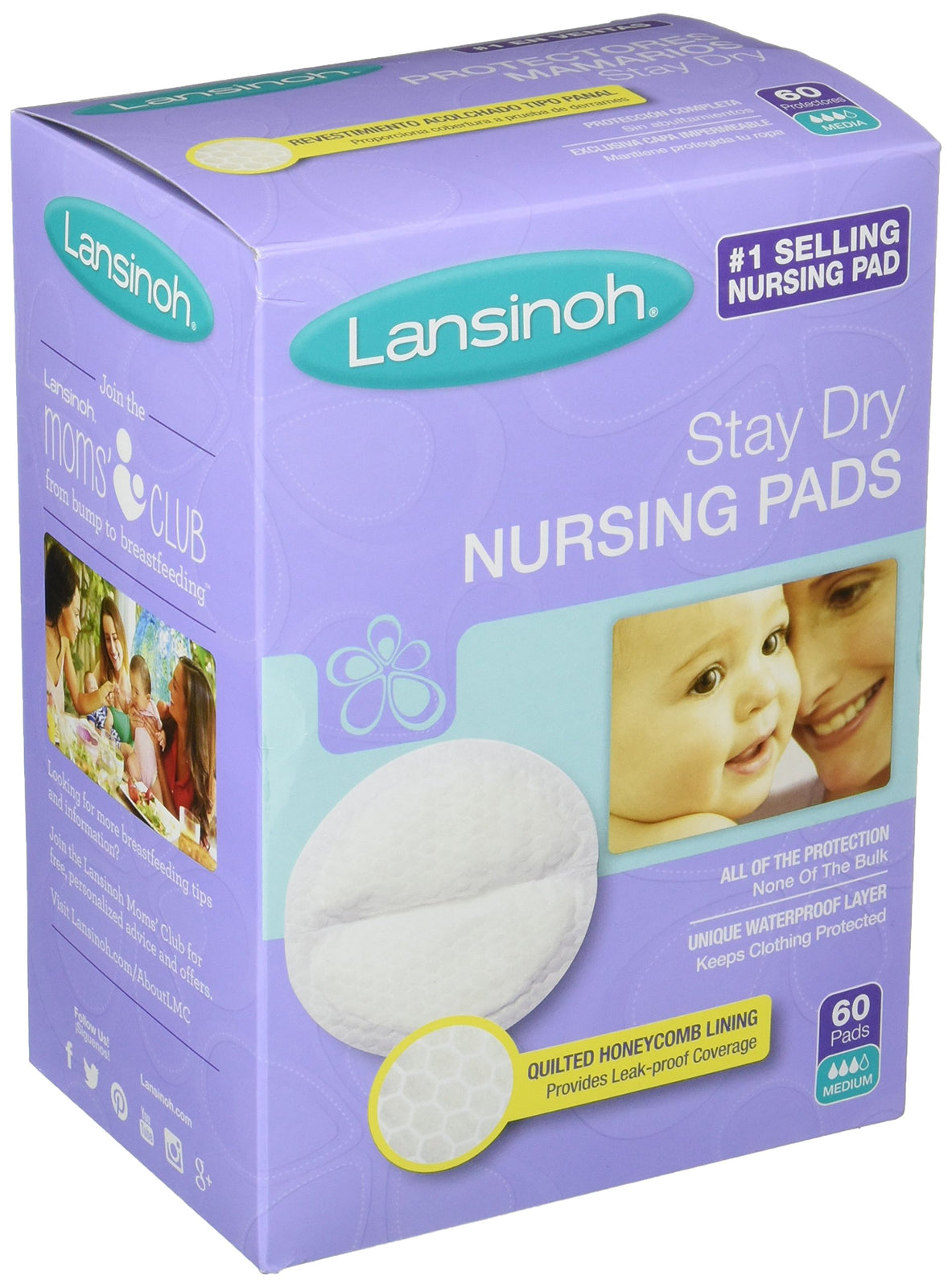 Lansinoh Disposable Ultra-Thin Nursing Pad, 60 Count