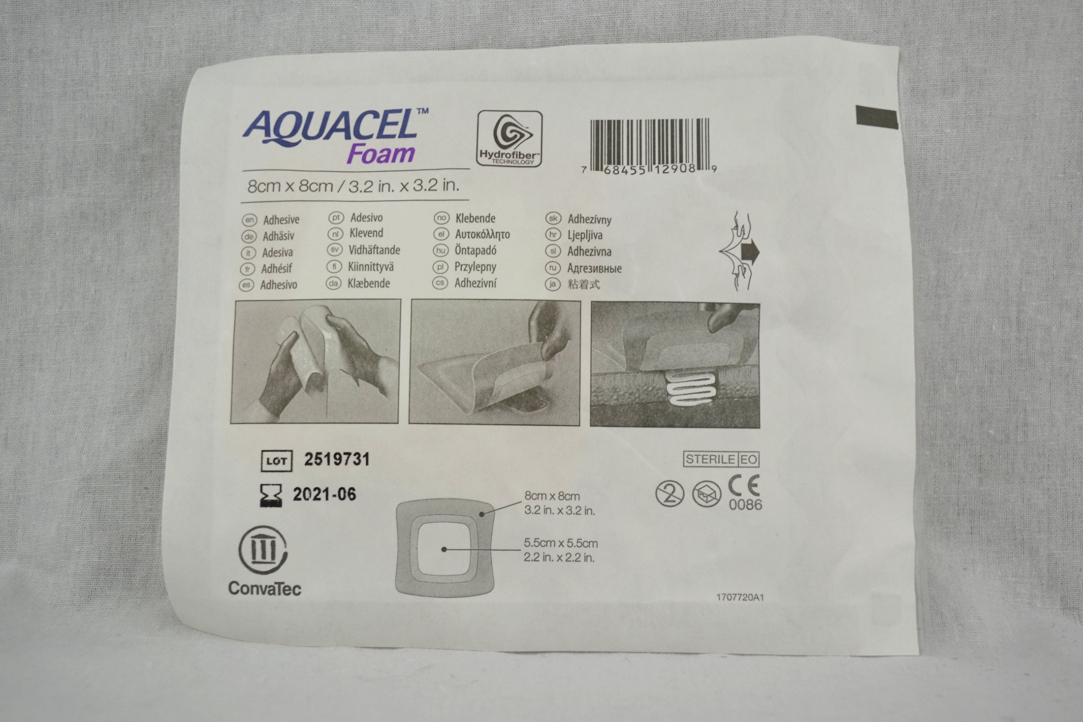ConvaTec AQUACEL Ag Foam Non-Adhesive Wound Dressing