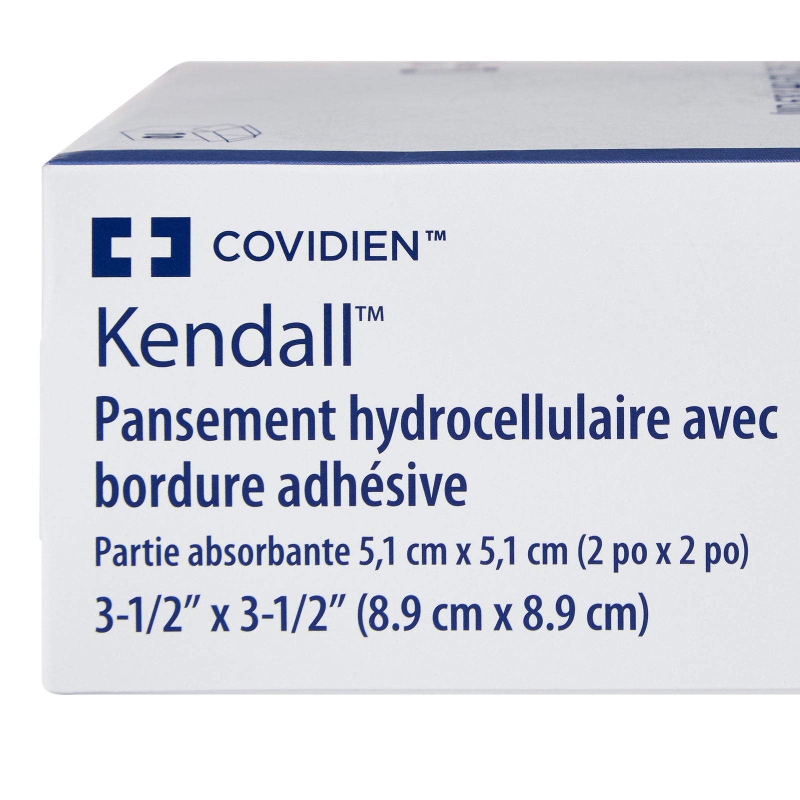 Kendall Border Foam Gentle Adhesion Dressing 3-1/2 x 3-1/2 Inch