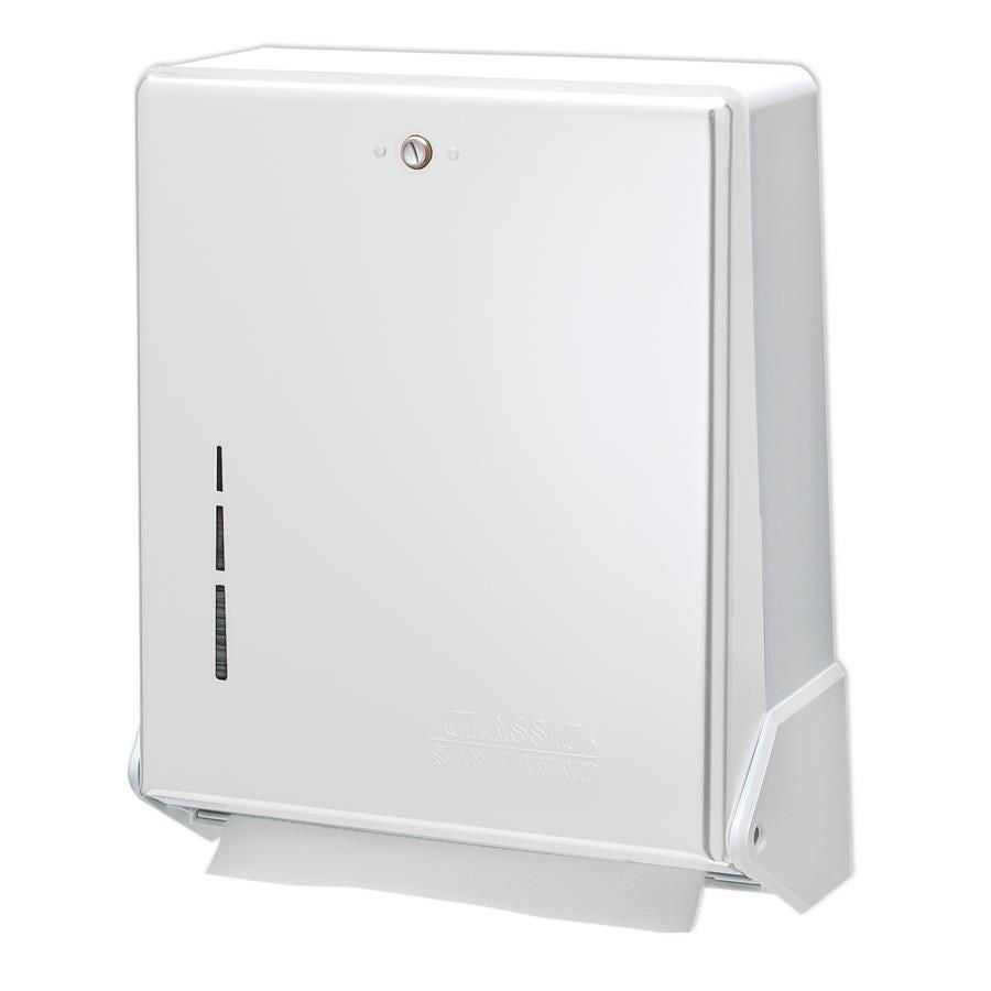 Saalfeld White Paper Towel Dispenser