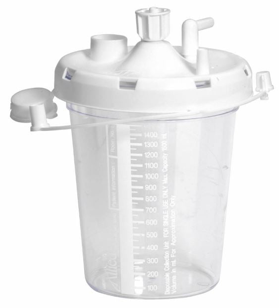 Allied Suction Canister 1500 mL with Snap-On Lid