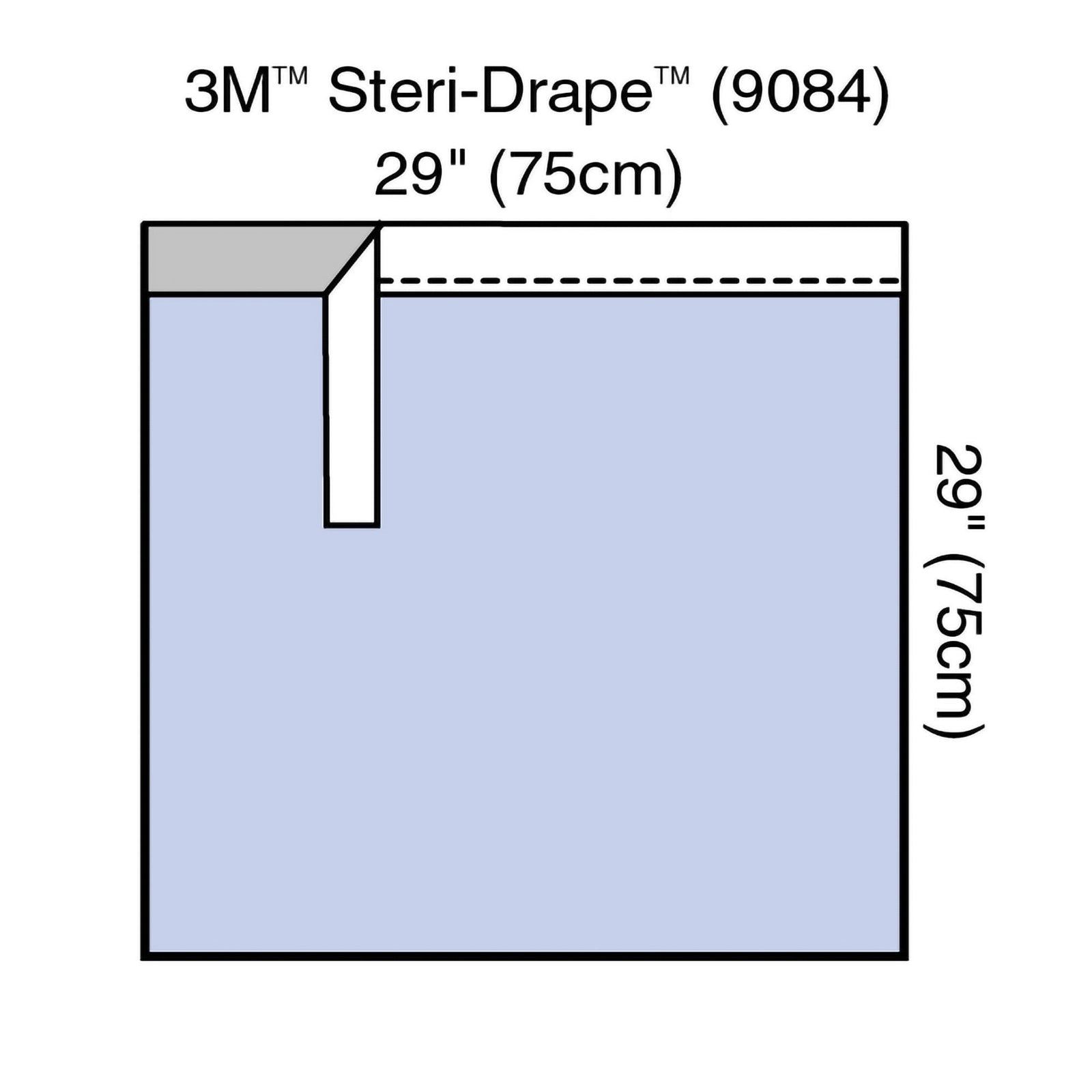 Solventum Steri-Drape 9084 Adhesive Towel Drape, 29 x 29 Inch