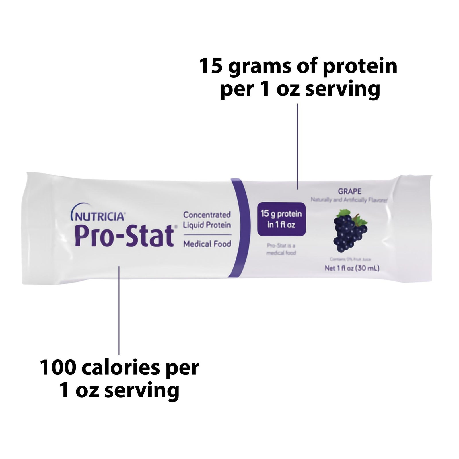 Pro-Stat Grape Flavor Liquid Protein Supplement 1 oz