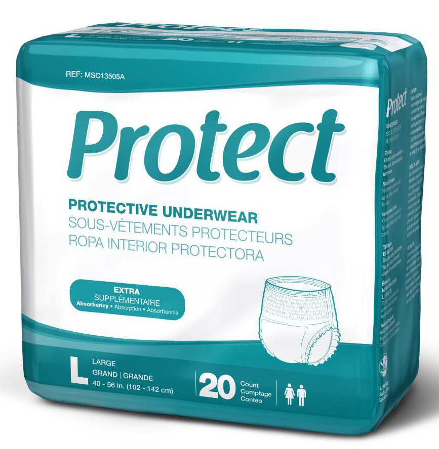FitRight Extra Absorbent Underwear Adult Large with Tear Away Seams