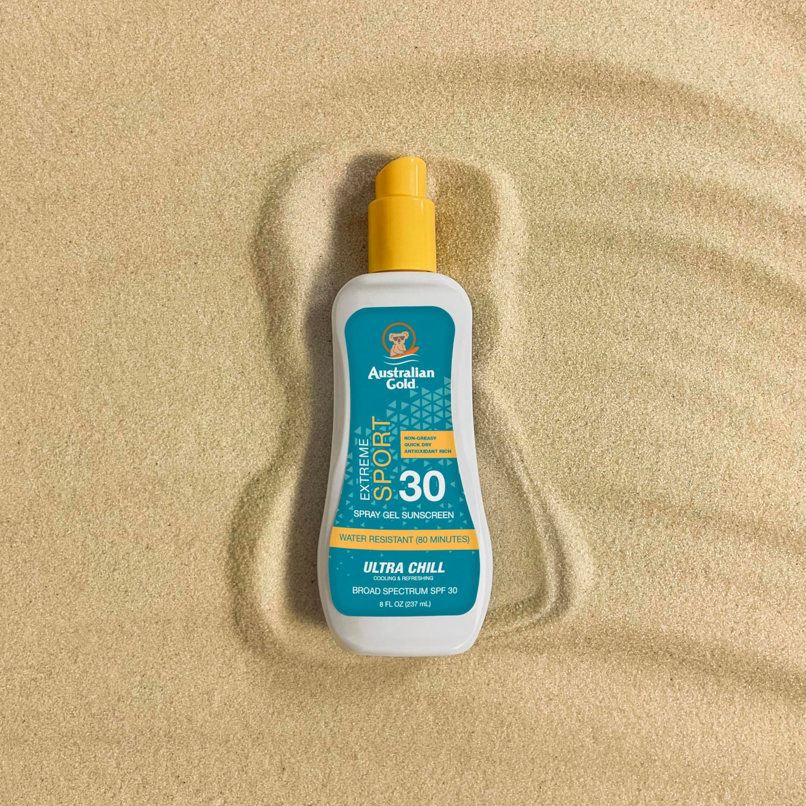 Australian Gold Xtreme Sport Spray Gel SPF 30 or 50, 8 oz