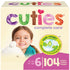 First Quality Cuties Complete Care Baby Diapers — Newborn to Size 7