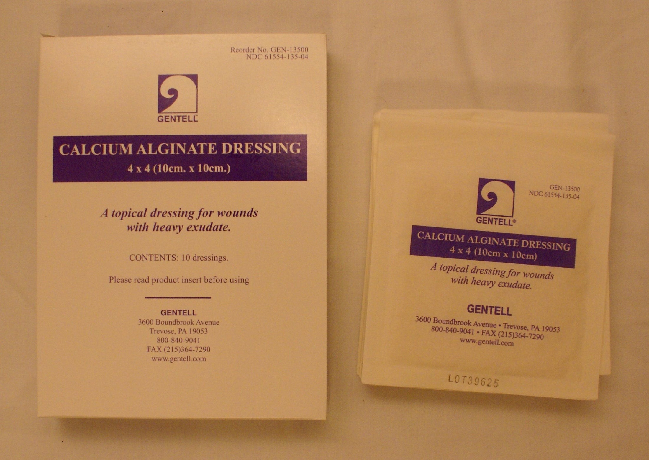 Gentell Calcium Alginate Dressing