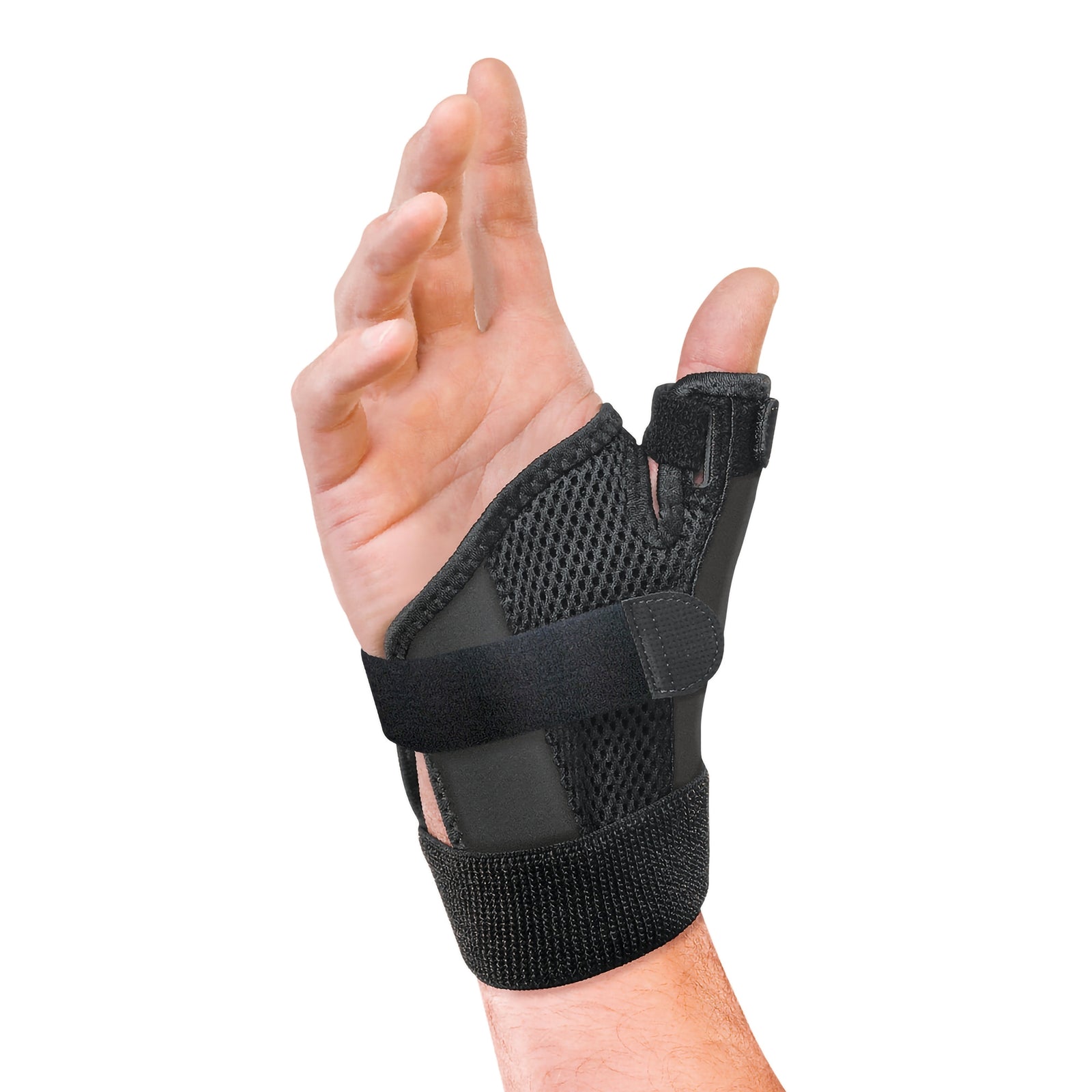 Mueller Sports Medicine Thumb Stabilizer, Black, One Size Fits Most