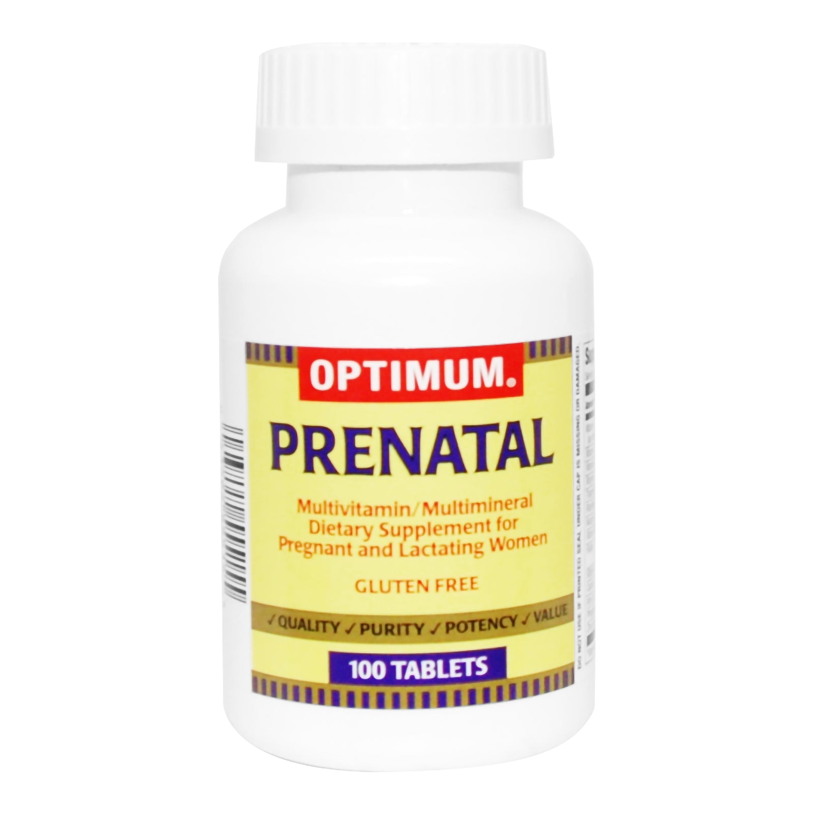 Prenatal Vitamin Supplement PNV No. 130 with Iron and Folic Acid 27 mg - 0.8 mg Tablets