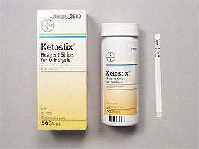 Ketostix Reagent Strips for Urinalysis, 50 Count