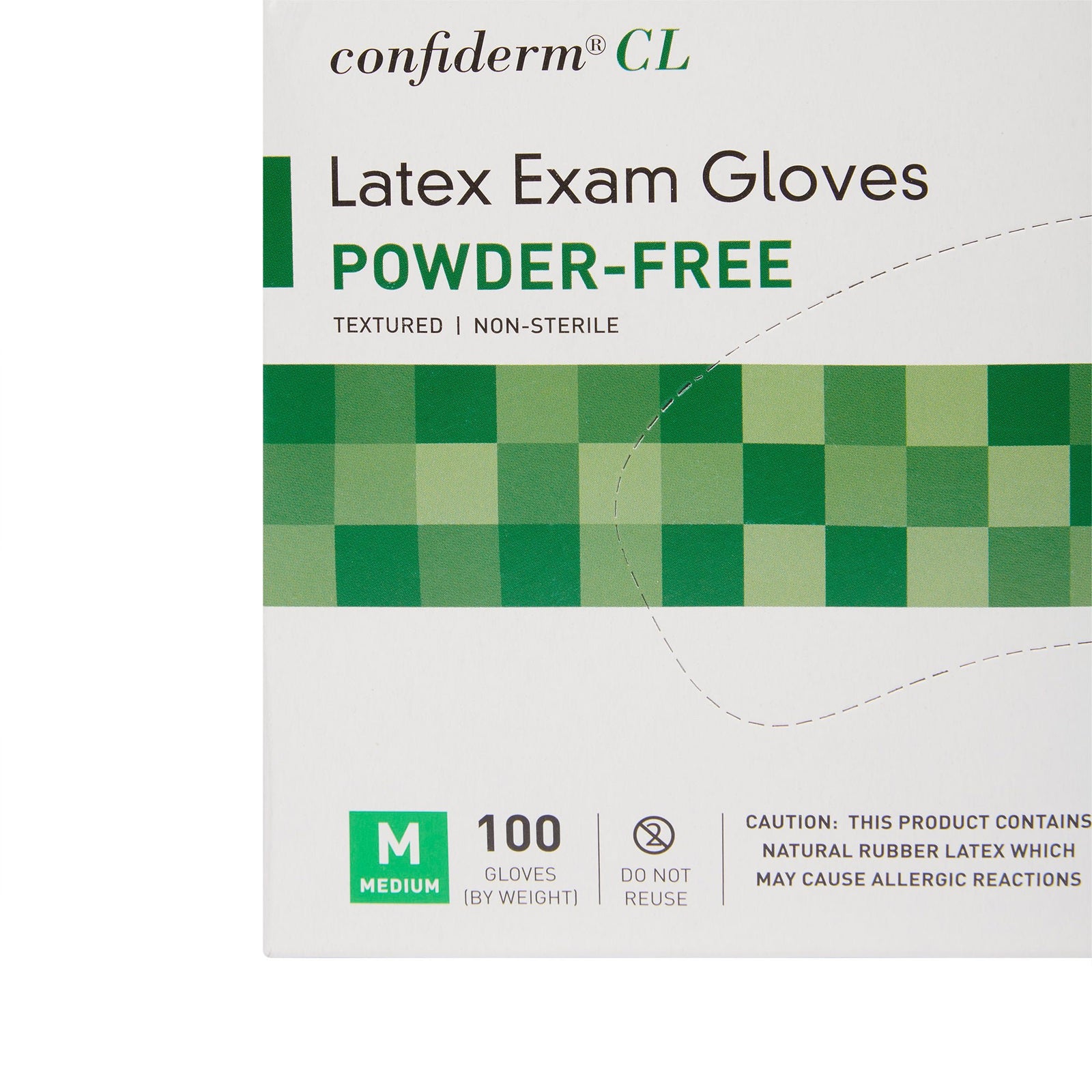 McKesson Confiderm CL Fingertip-Textured Latex Exam Gloves