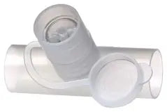 Medline In-line Valved Nebtee 22mm O.D. x 18mm I.D. x 22mm O.D. Connections