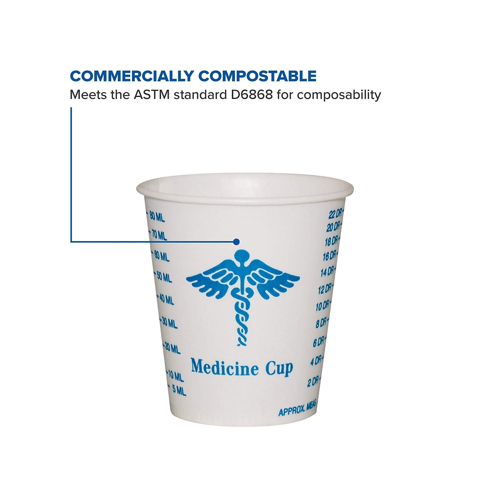 Solo® 3 oz. Wax Coated Paper Medicine Cup