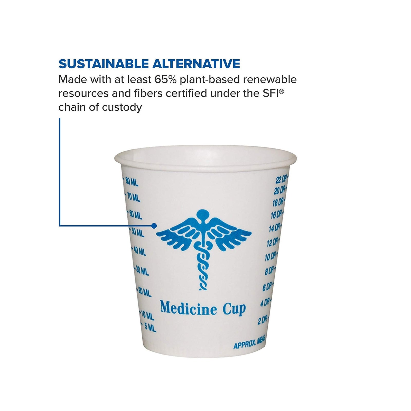 Solo® 3 oz. Wax Coated Paper Medicine Cup