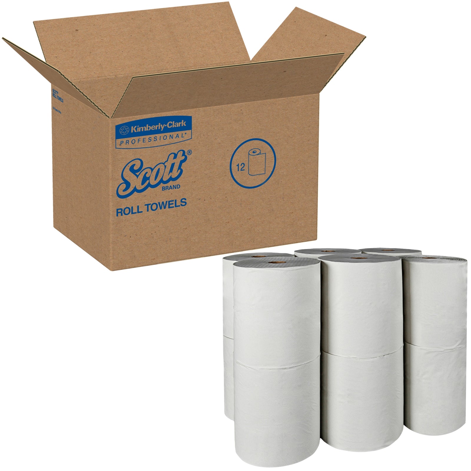 Scott Roll Paper Towels White 8 Inch X 800 Foot