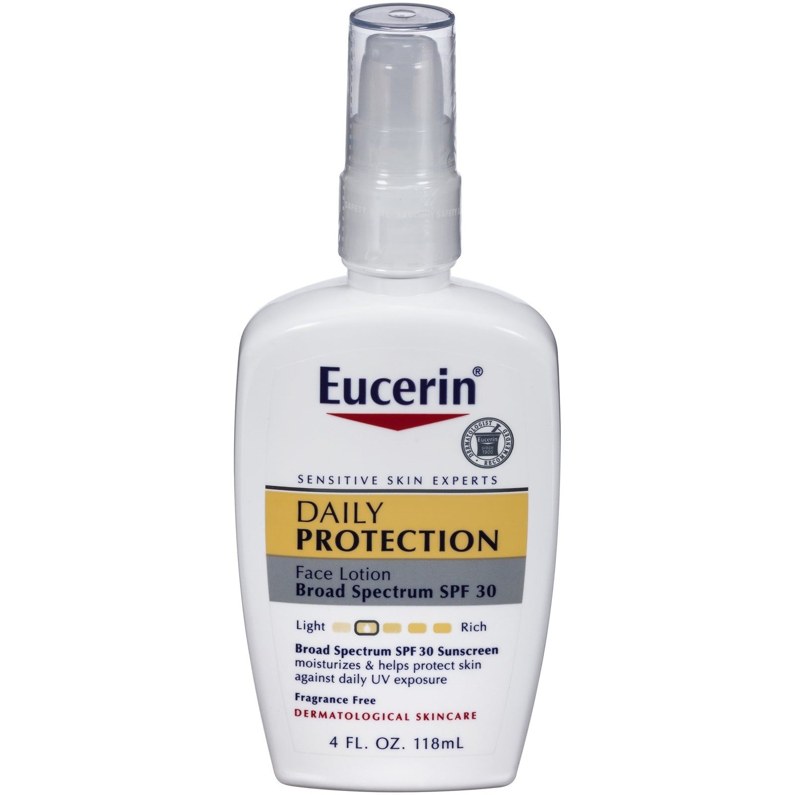 Eucerin SPF 30 Sunscreen Lotion 4 oz Pump Bottle