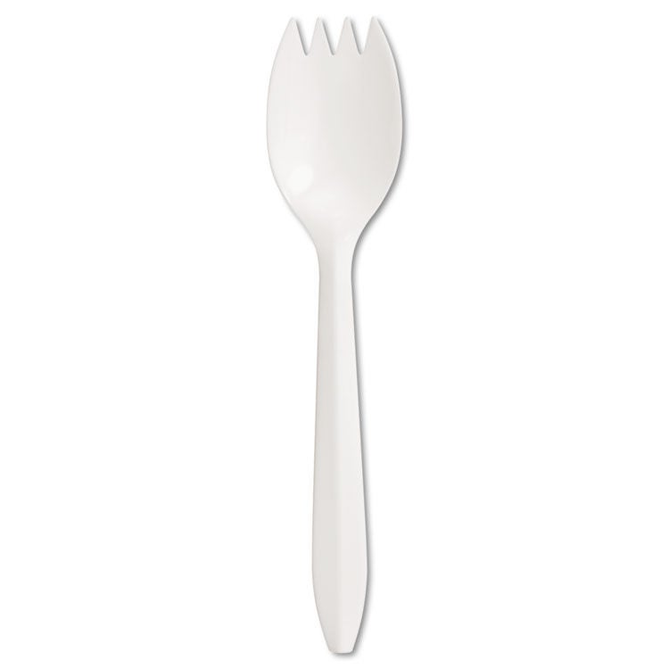 Essendant Plastic Spork, White