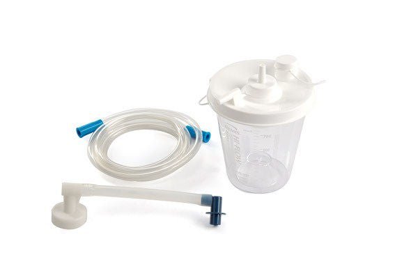 Laerdal Disposable Suction Canister with Patient Tubing, 800 mL