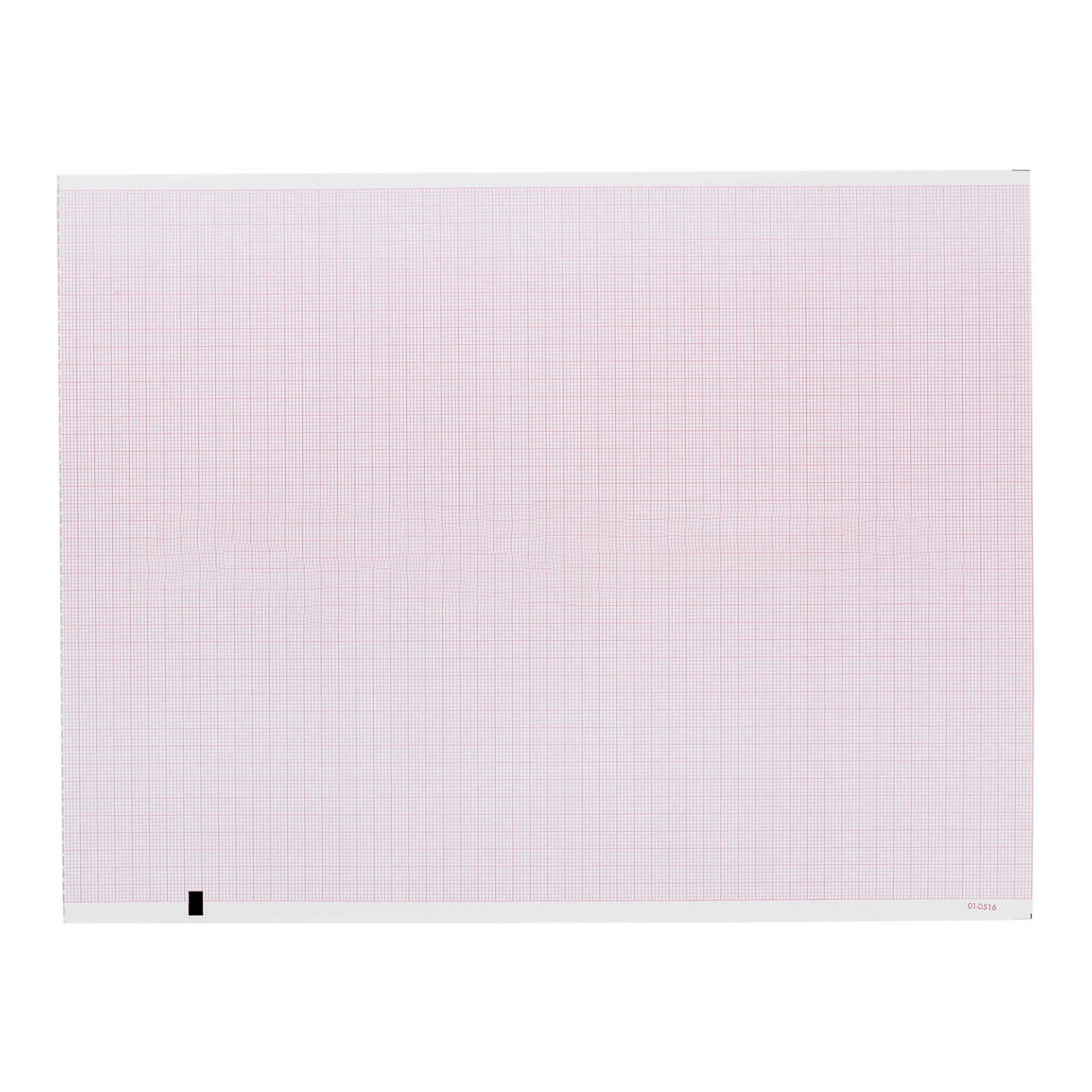 Mortara Z-Fold Recording Chart Paper 8-1/2 x 11 Inch Red Grid (Box of 12)