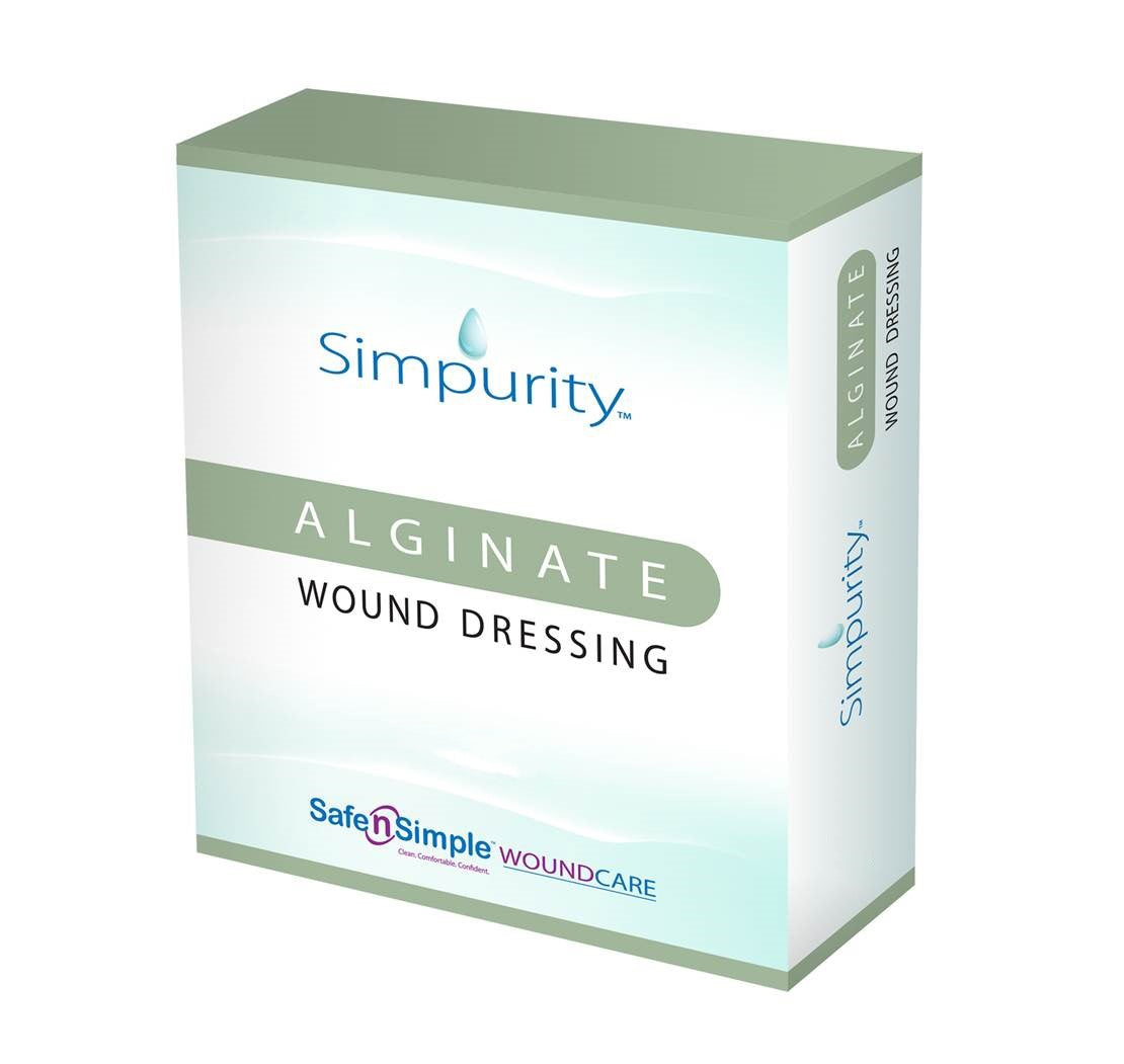 Simpurity Alginate Wound Dressing, Rope, 4" x 8"