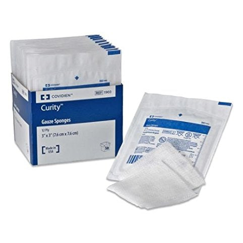 Curity Gauze Sponges 4x4 Inch 16-Ply Sterile