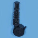 3 Inch Black Locking Twin-Wheel for Shower Chair