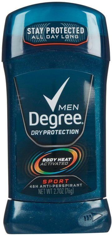 Degree Men Sport Antiperspirant Deodorant Clear Solid, 2.7 oz