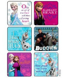 Disney Frozen Snowflakes n Slogans Sticker 2-1/2 Inch