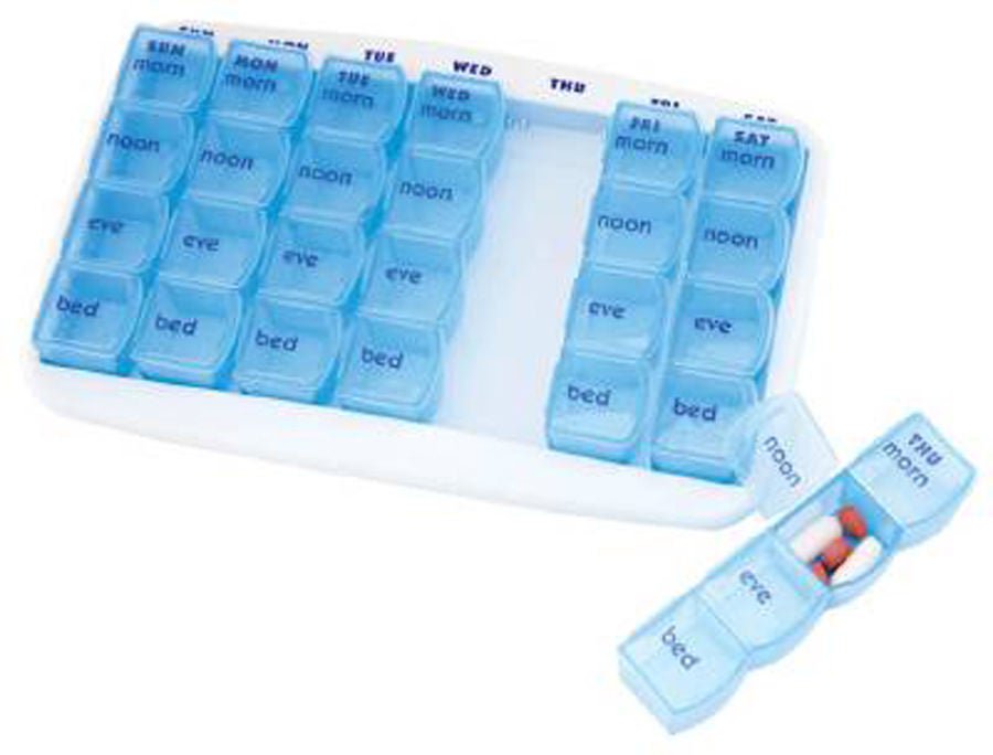 Compass Health MediChest 7-Day Weekly Medication Planner