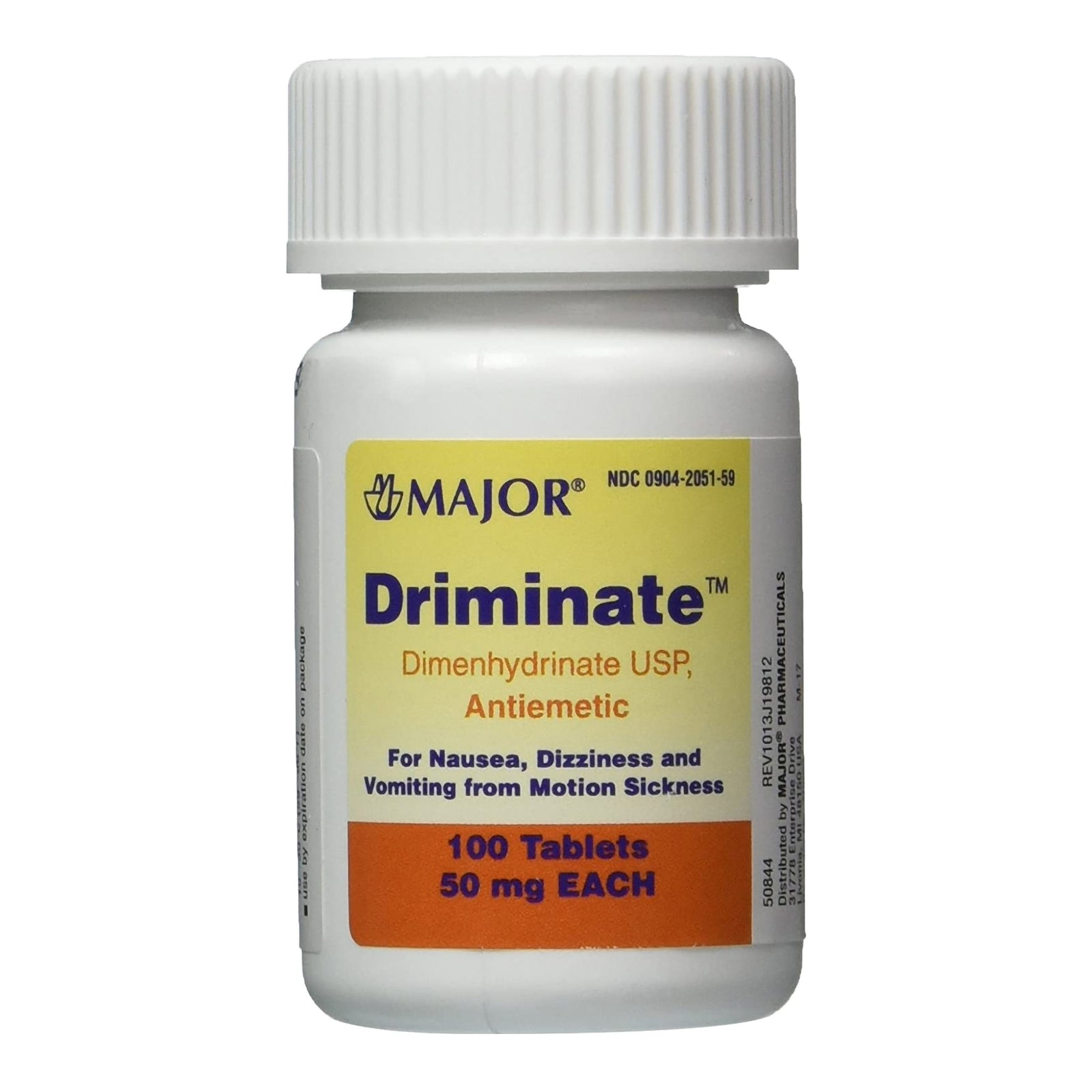 Major® Dimenhydrinate 50 mg Nausea Relief Tablets