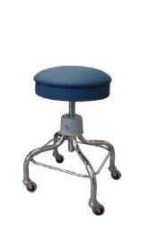 Pedigo Exam Stool with 14 Inch Round Seat and 2 Inch Casters