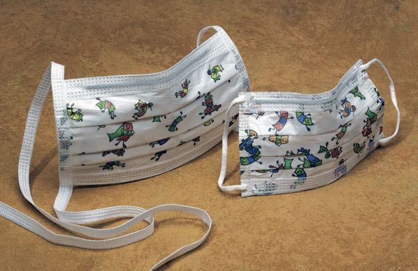 Cardinal Health Procedure Mask ASTM Level 1 with Earloops, Kid Design