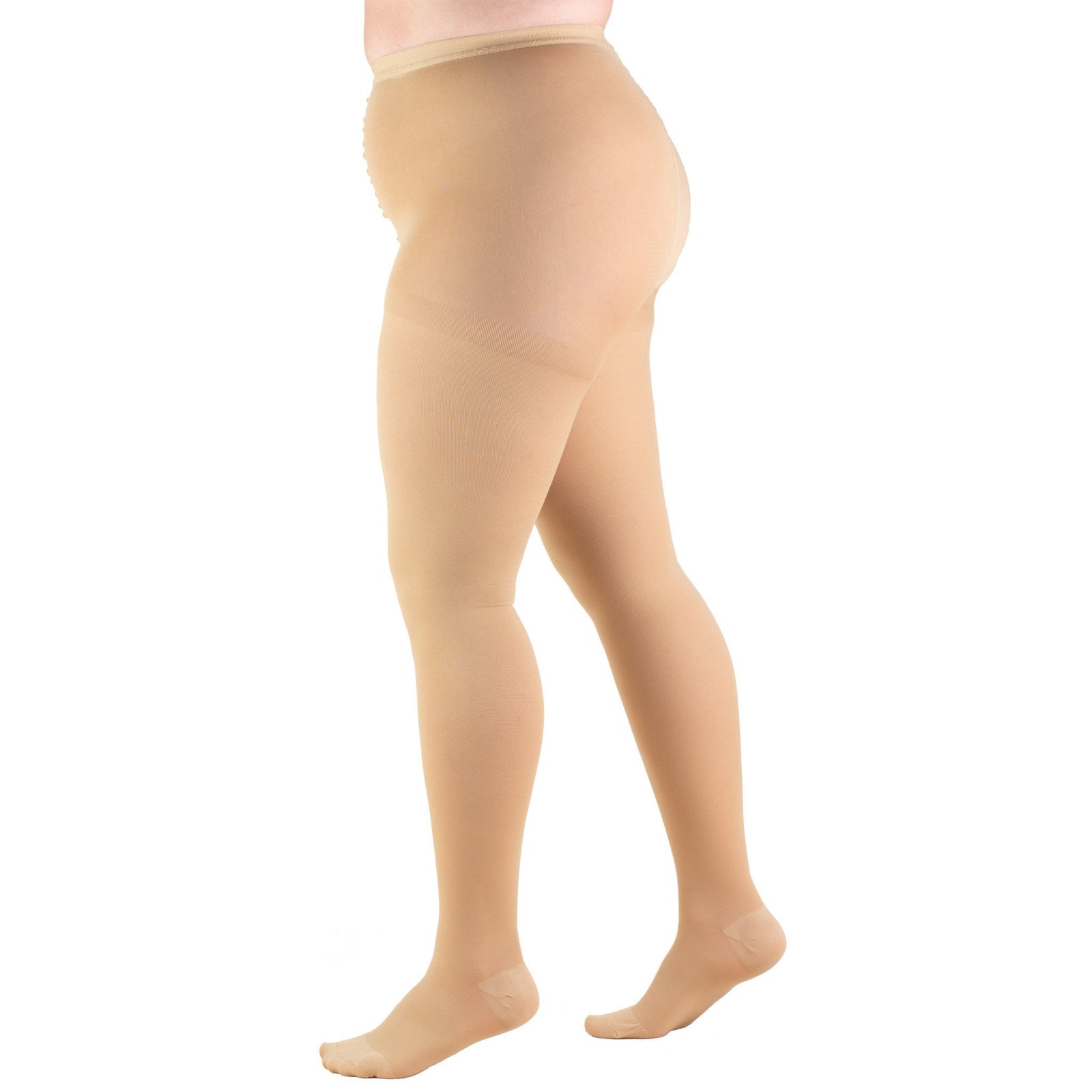 SAI Therapeutic Compression Pantyhose, Beige, Medium, 20-30 mmHg