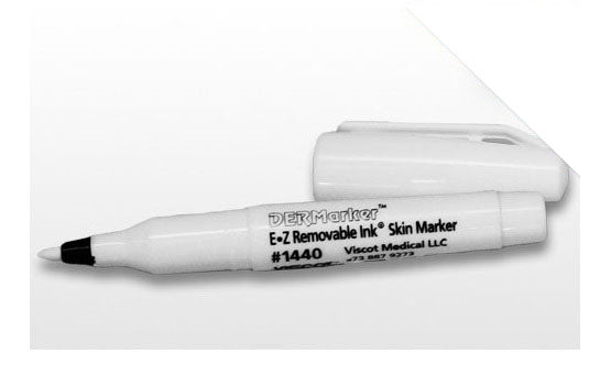 VISCOT INDUSTRIE Mini Skin Marker, Regular Tip, White Removable Ink