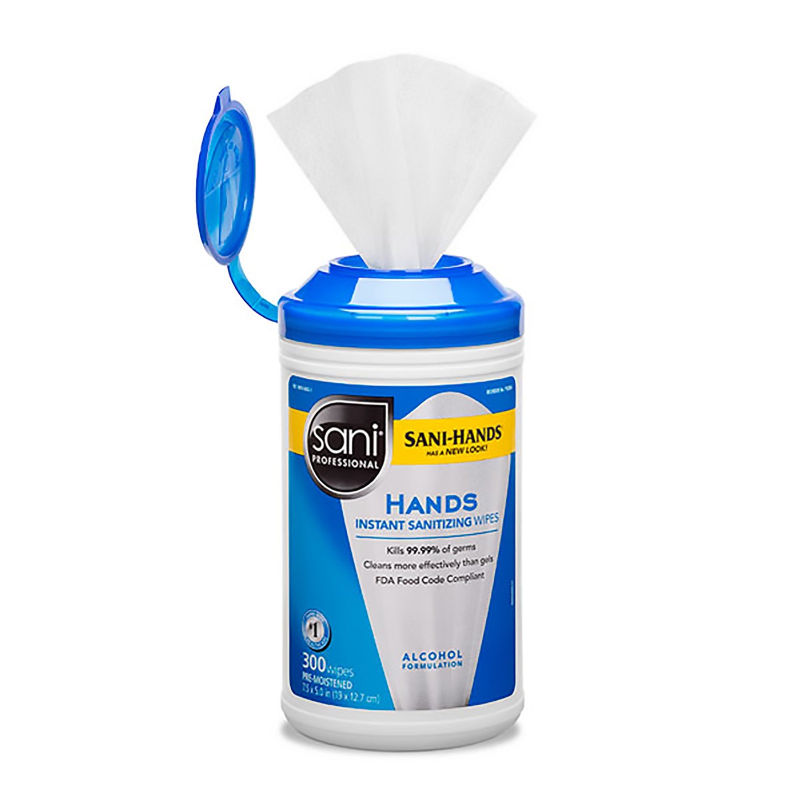 Sani-Hands® Ethyl Alcohol Hand Sanitizing Wipes - 300 Count Canister