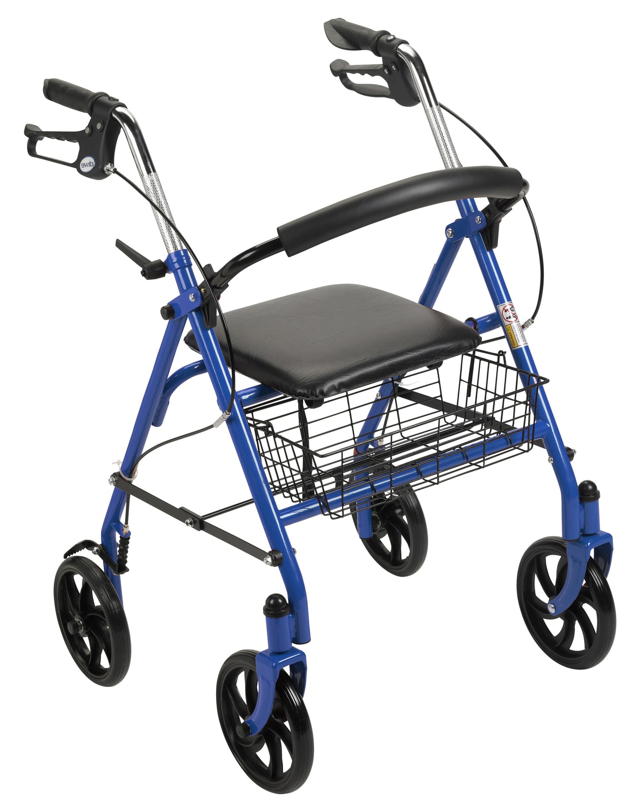 Drive DevilBiss Steel Rollator, Blue