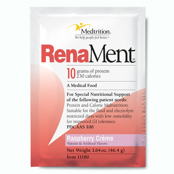 RenaMent® Raspberry Cream Flavor Oral Supplement Powder 46.4 Gram