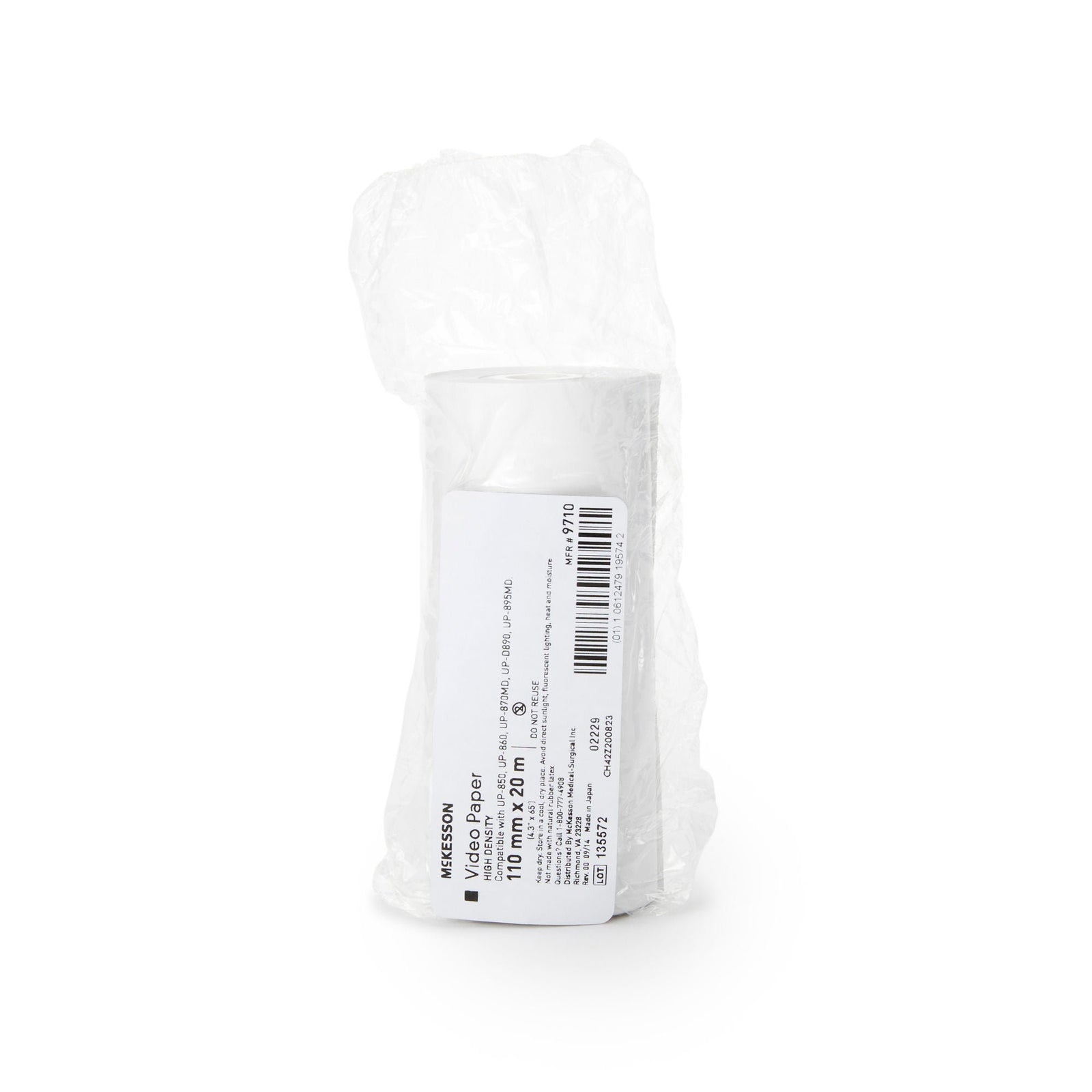 McKesson UPP110HD High Density Video Paper, 110 mm x 20 m