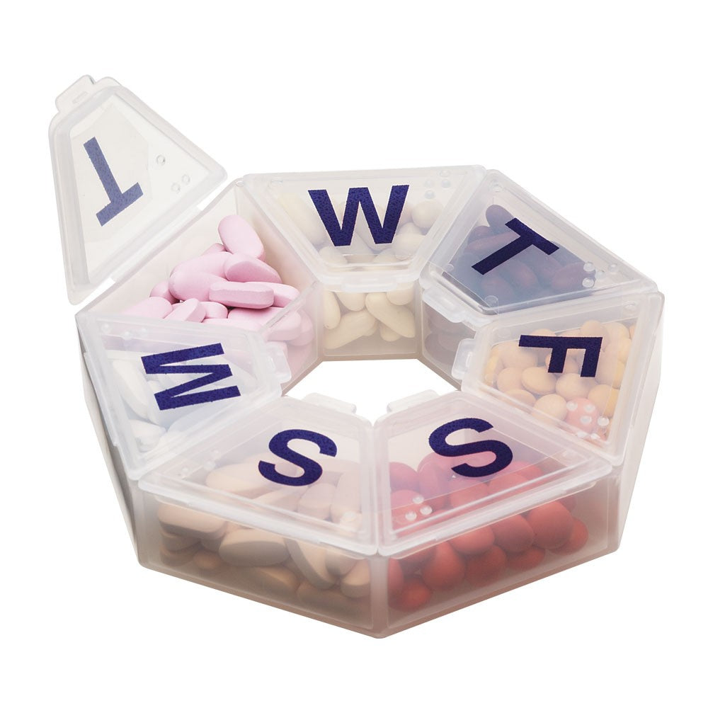 APOTHECARY PRODU 7 Day 7-Sided Pill Organizer