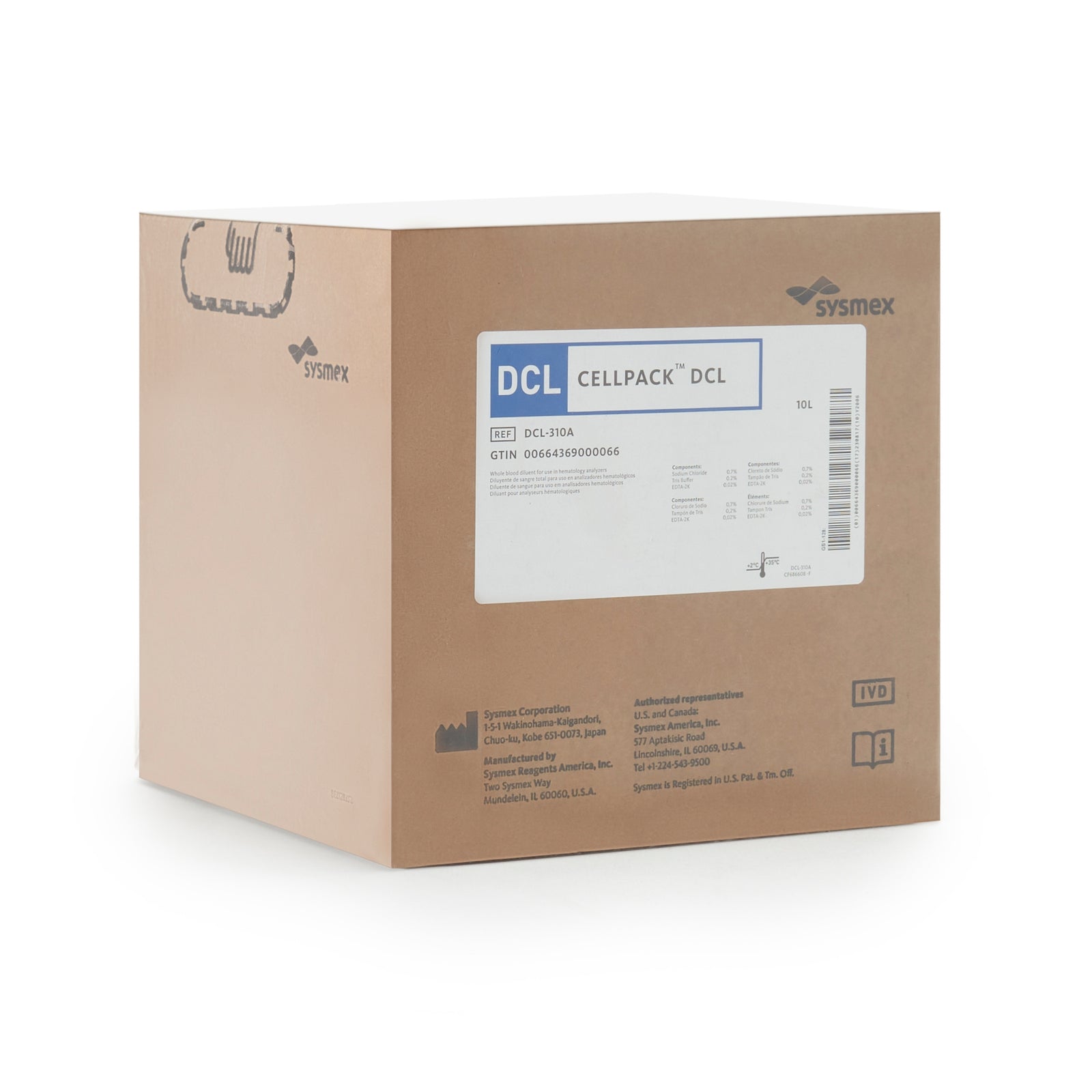 Cellpack DCL Hematology Reagent Diluent 10 Liter for XN-Series Analyzers