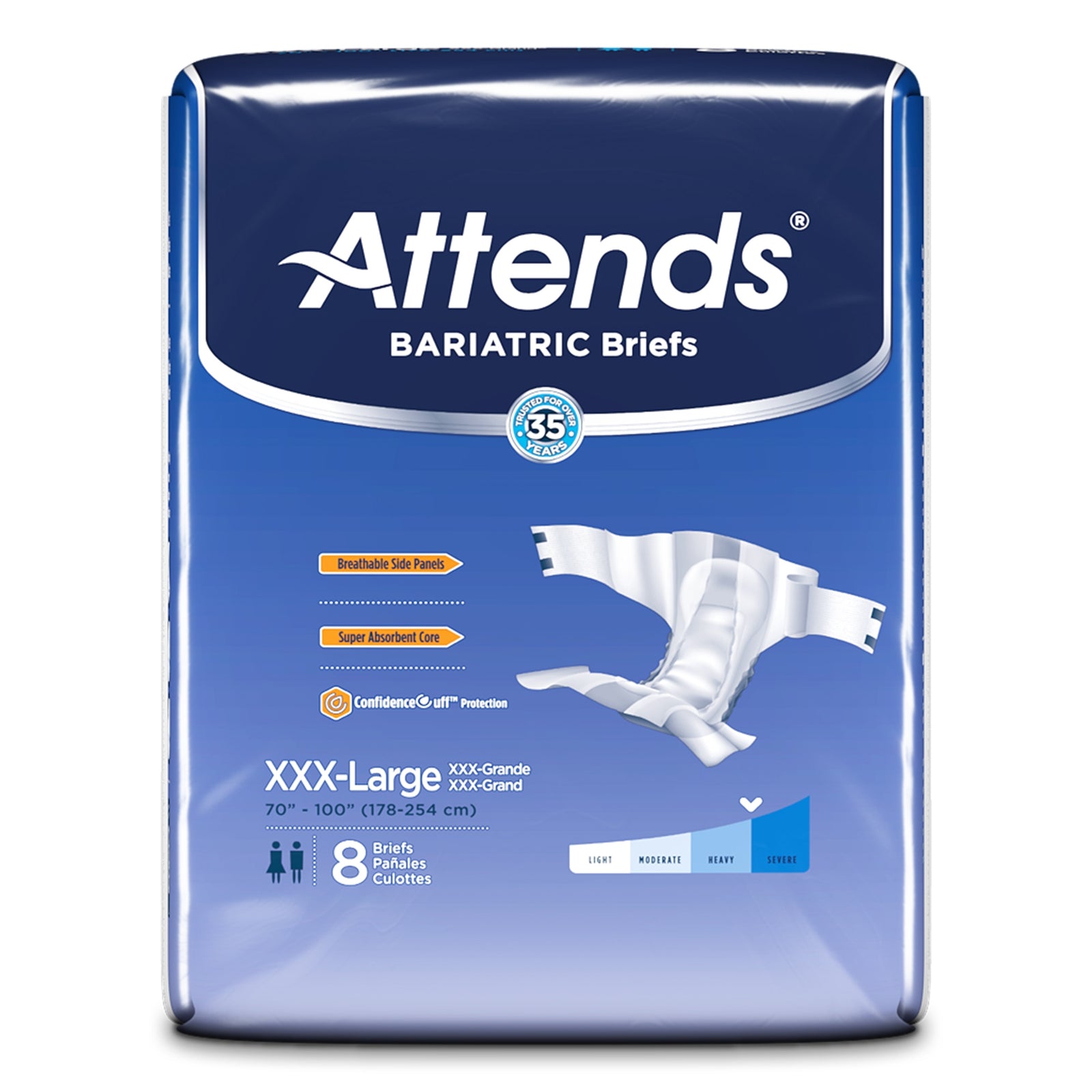 Attends Bariatric Adult Incontinence Briefs 4X-Large