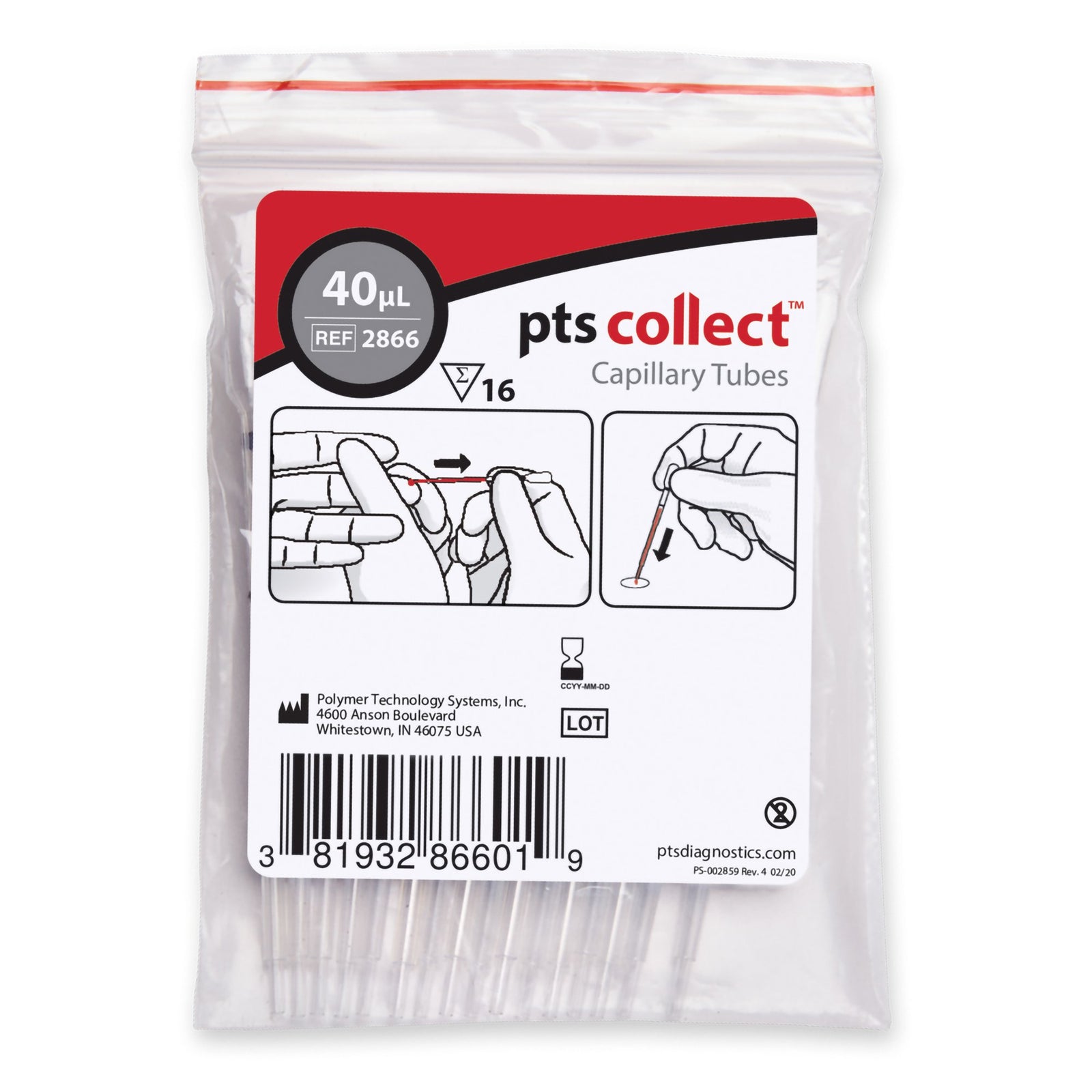 Capillary Blood Collection Tubes, Plain Glass Micro-hematocrit