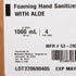 McKesson MedSurg Foam Hand Sanitizer with Aloe, 1000 mL