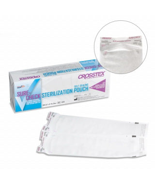 Sure-Check Sterilization Pouch 3-1/2 x 22 Inch Self Seal