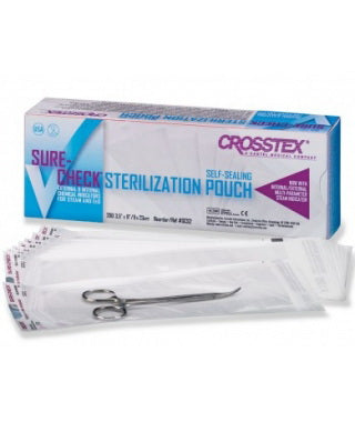 Sure-Check Sterilization Pouch 3-1/2 x 22 Inch Self Seal