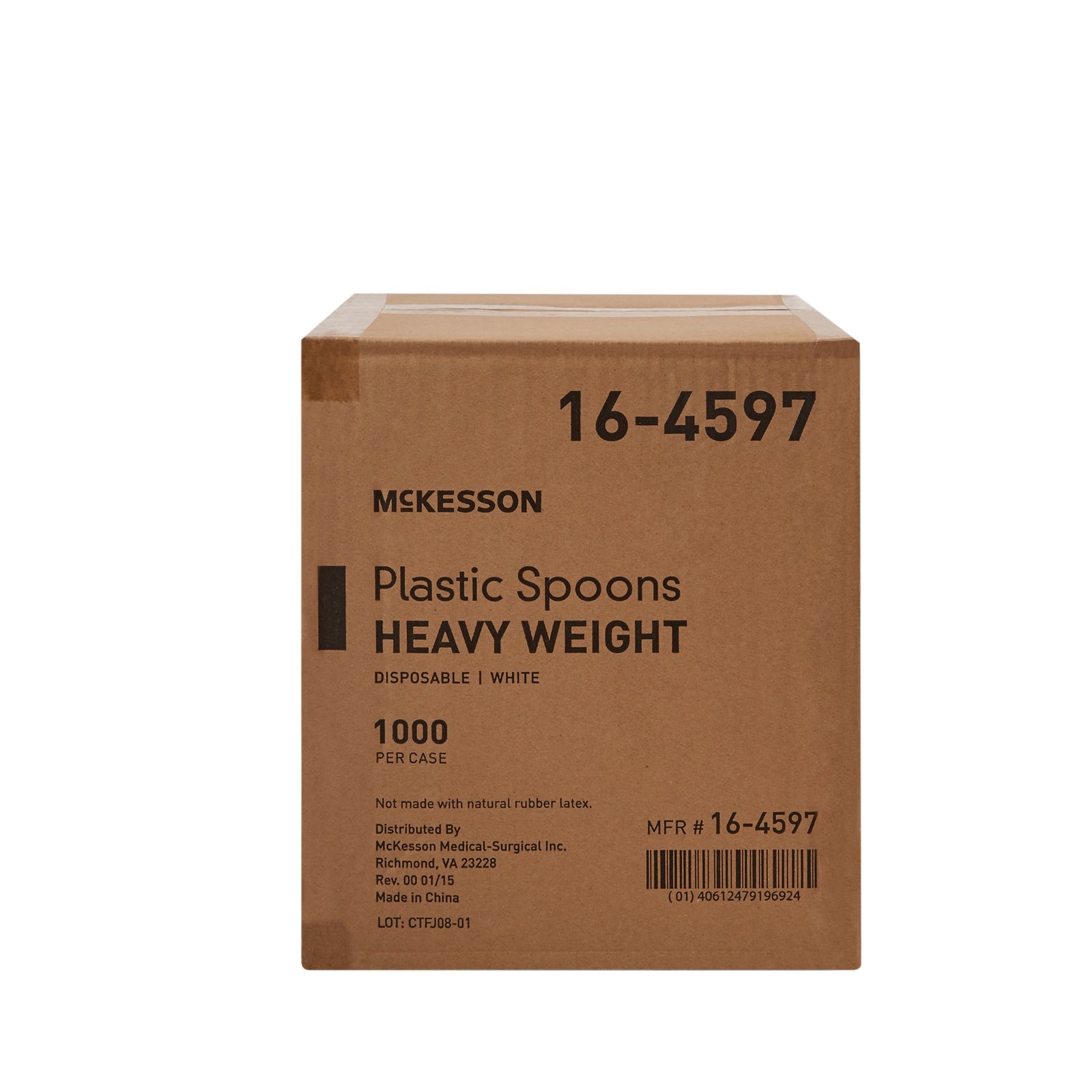 McKesson Heavy Weight White Polypropylene Spoon - Case of 1000