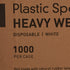 McKesson Heavy Weight White Polypropylene Spoon - Case of 1000