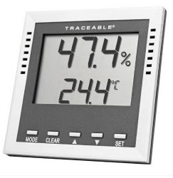 Traceable Dew Point Wet Bulb Humidity Thermometer with Alarm